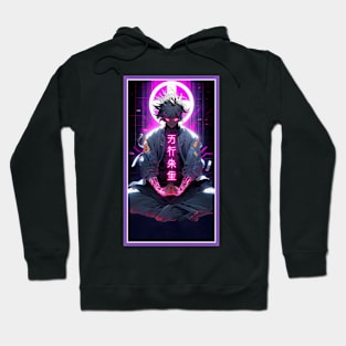 Anime Hero Power Meditation | Quality Anime Artwork | Anime Power Energy Meditation |  Manga Anime Art Hoodie